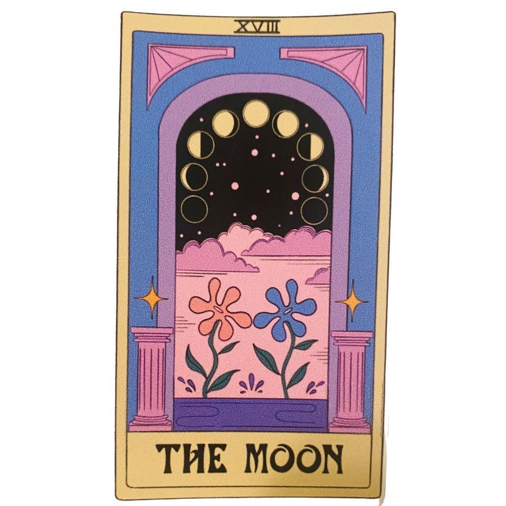 Moon Tarot Card Sticker